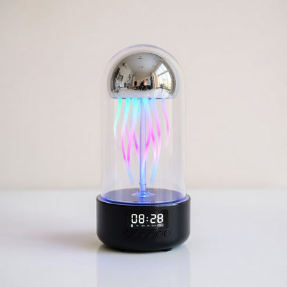 Jellyfish Lamp Speaker with LED Clock Display